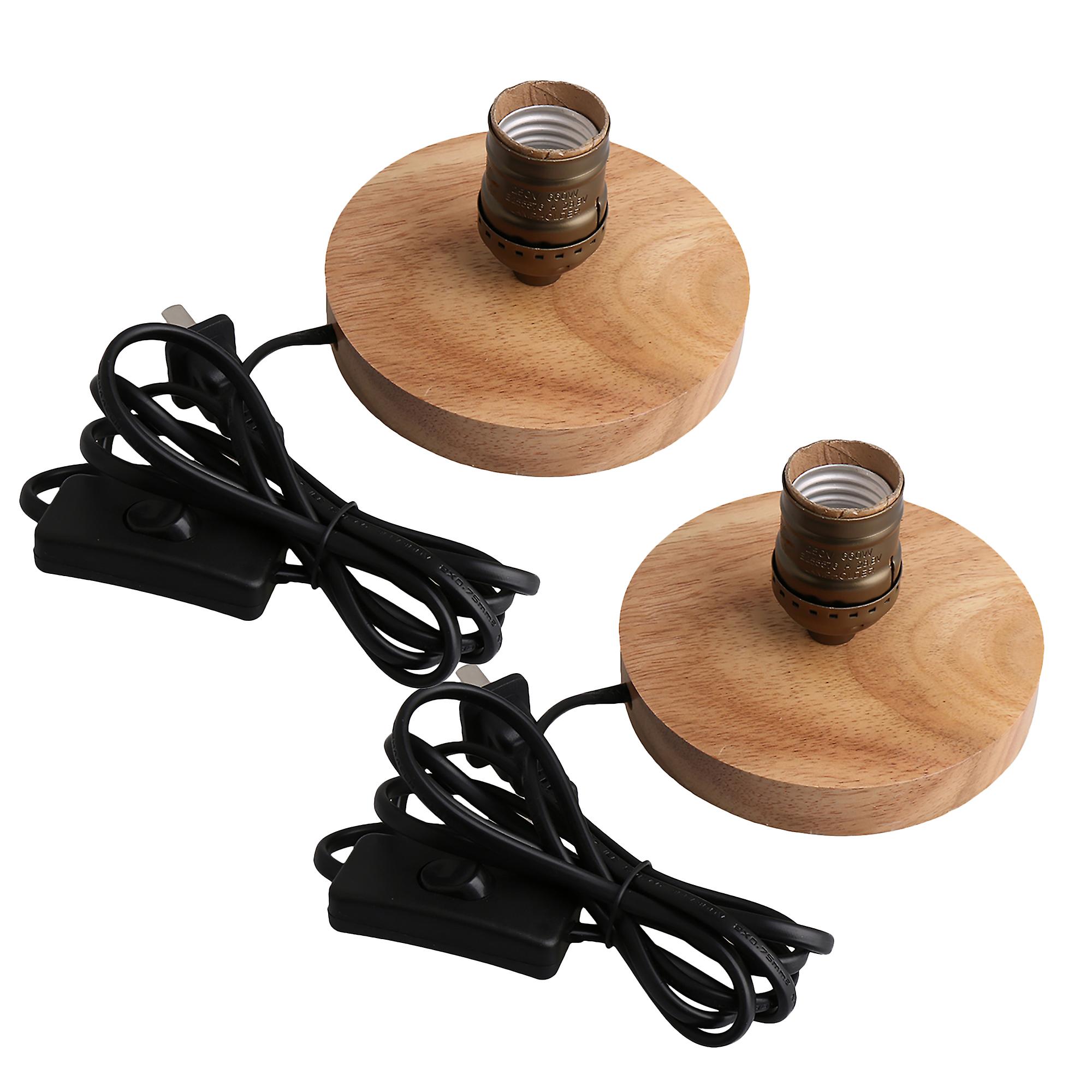 2PCS Bronze E27 Light Holder Fitting Lights Lamp Fixing Base for Home