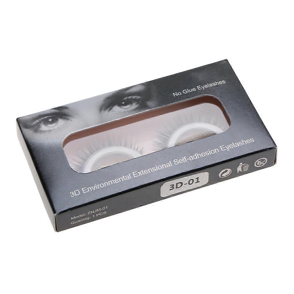3d Professional Self Adhesive Eyelashes No Stimulation False Eyelashes Extension 01#