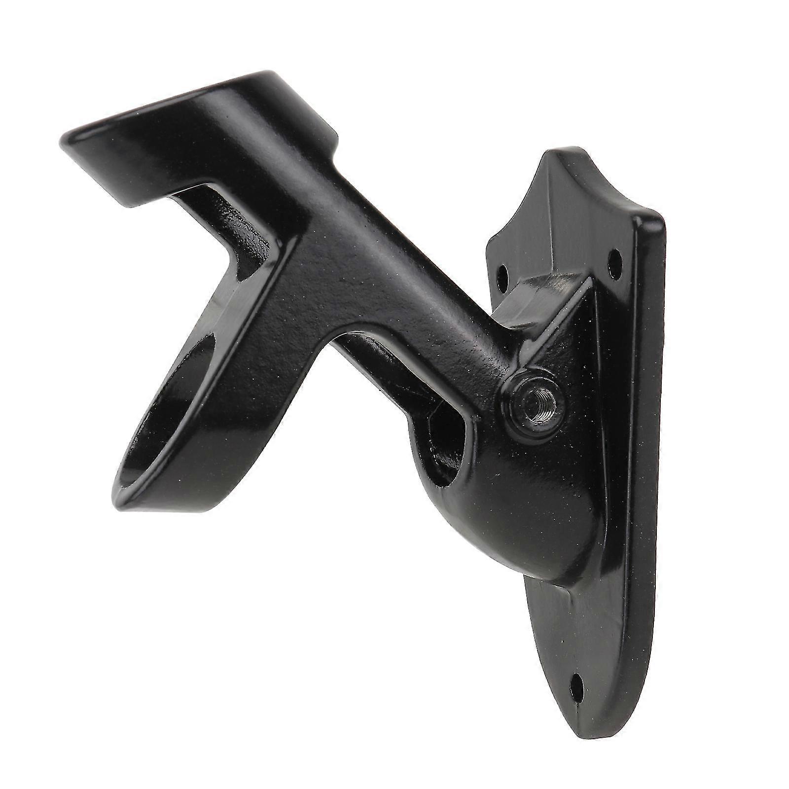 Porte-drapeau Support 2 Angle Alliage d’aluminium Flag Pole Holder Support mural (noir)