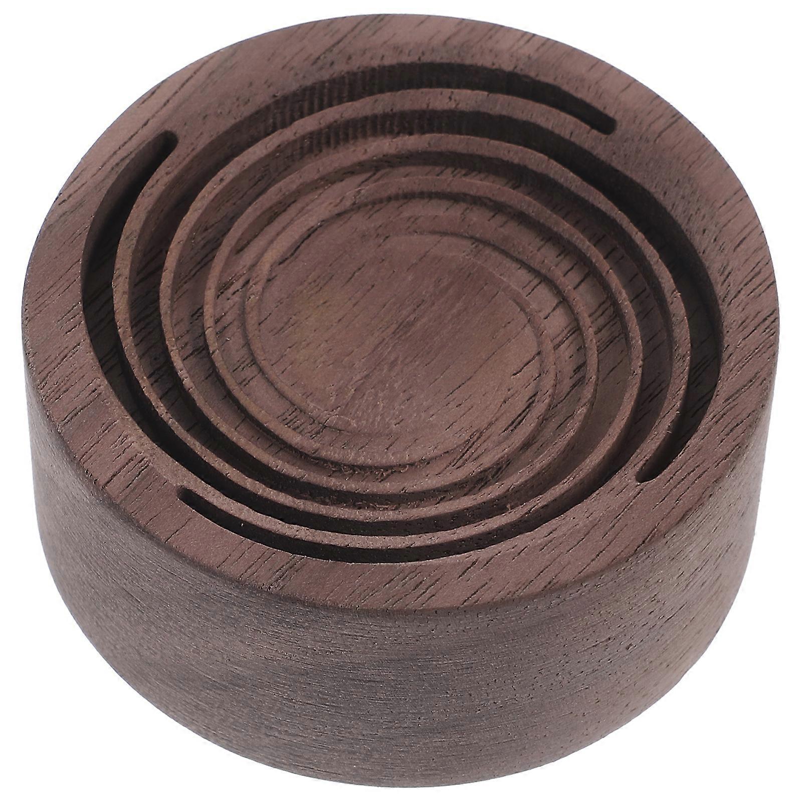Car Essential Oil Diffuser Wood Decorative Aromatherapy Diffuser Essential Oil Round Diffuser