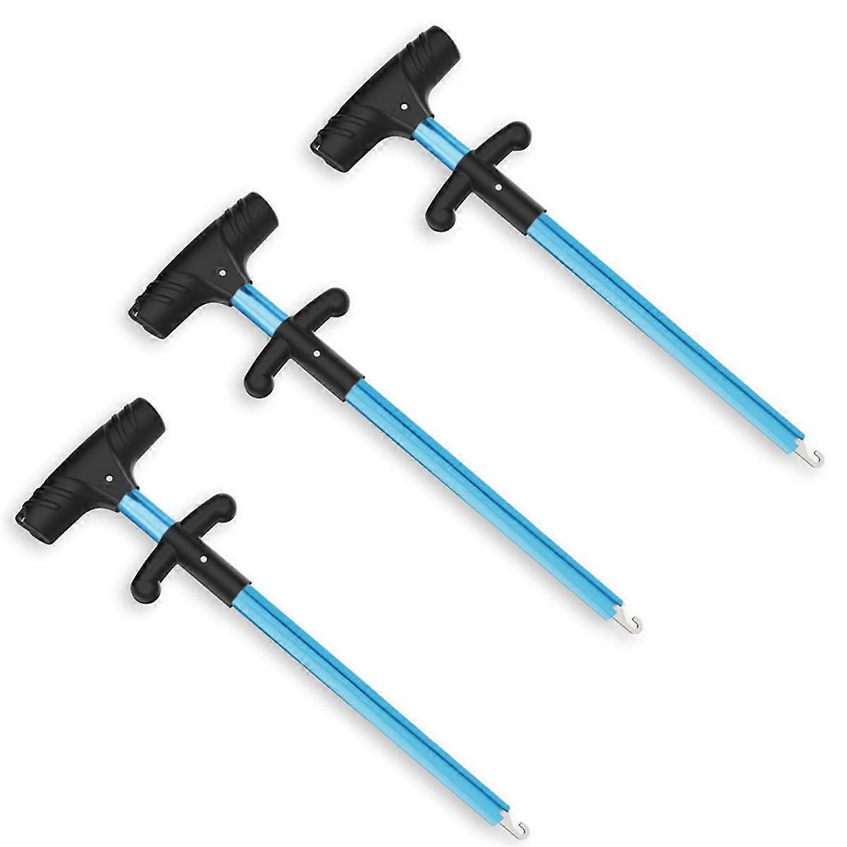 Portable T-Type Hook Remover, Hook Remover, Hook Remover, Aluminum Alloy Hook Remover Blue