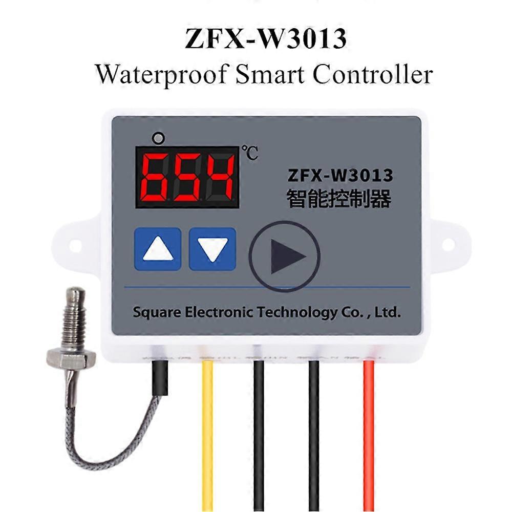 ZFX-W3013 Waterproof smart controller Temperature Controller High Temperature Controller with K-type thermocouple Sensor AC 220V