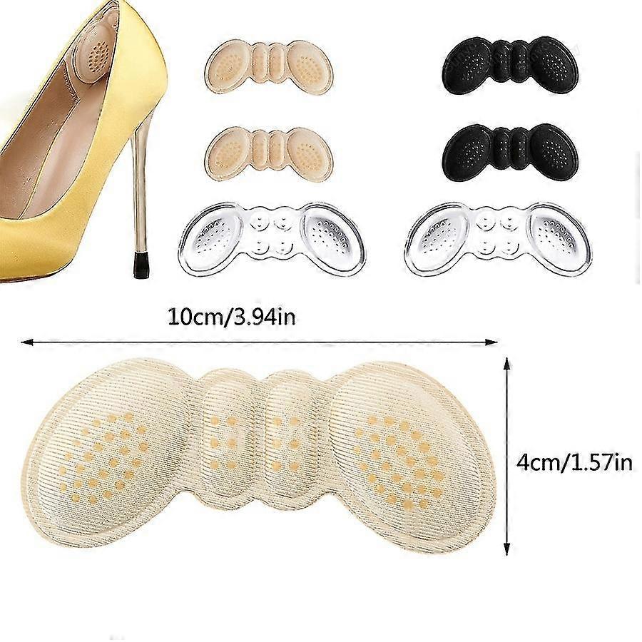 1pair Soft High Heel Pads To Relieve Foot Pain, High Quality 4d Heel Protector, Glue Helps Prevent Heel From Falling When Wearing 10cm*4cm/3.94in*1.57