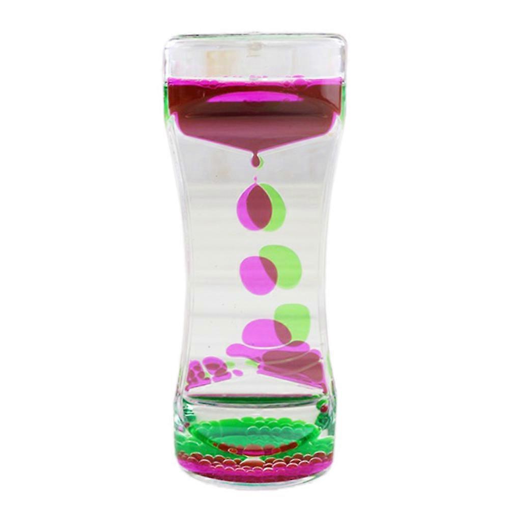 Fargerik Liquid Timer Angstlindring Leker Liquid Motion Timer Bubble Timer Olje Timeglass Leker for barn og voksne