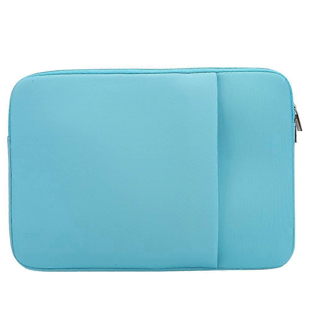 14 بوصة المحمولة الأعمال ضئيلة كمبيوتر محمول كم حقيبة مغلف حقيبة واقية مع جيب لجهاز MacbookLight Blue
