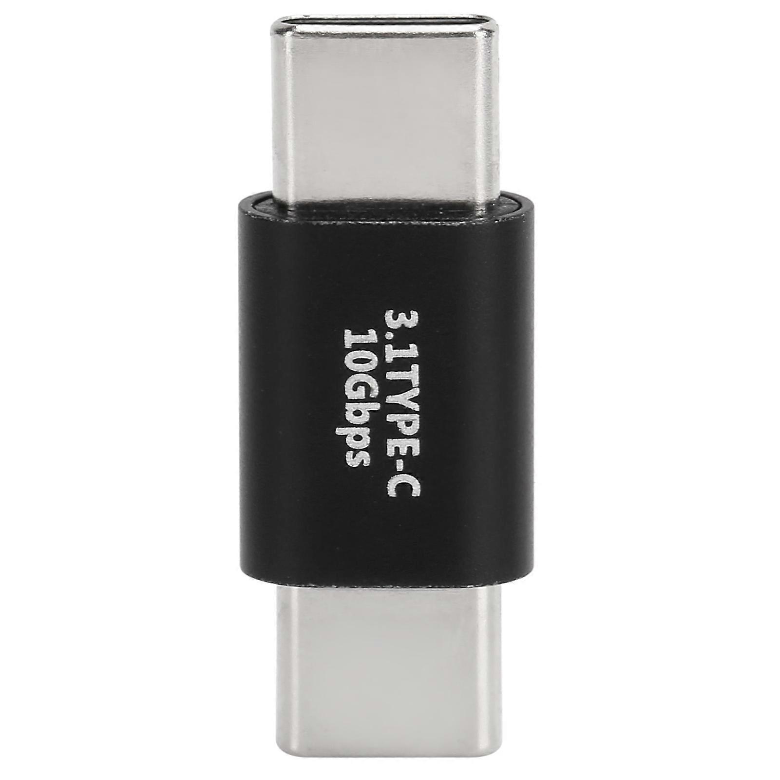 USB C Extender Adapter Type C 3.1 Male to Male Adapter Support Fast Charge 10Gbps Data Transfer