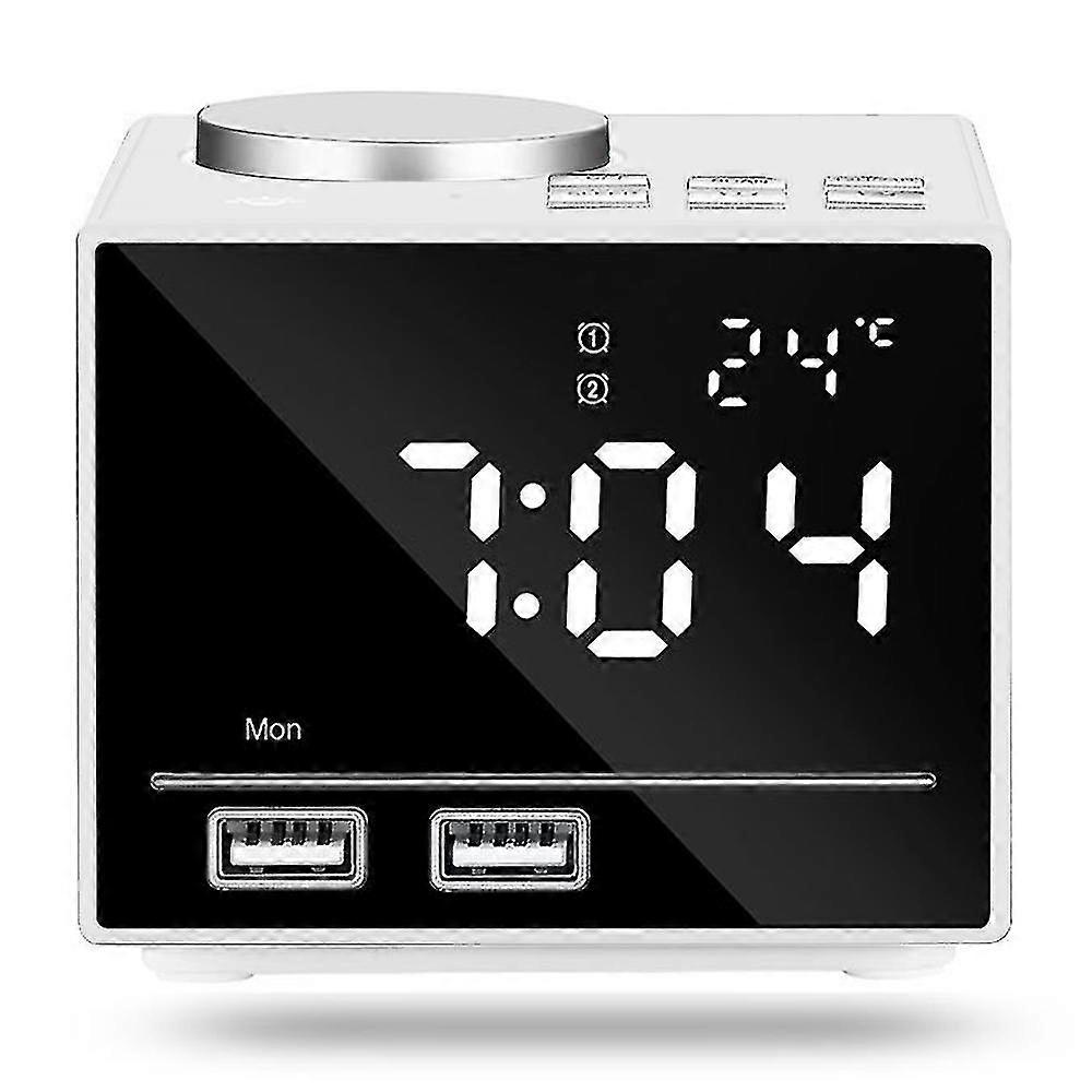 4.2 Inch Alarm Clock Bluetooth Speaker Usb Charging Port