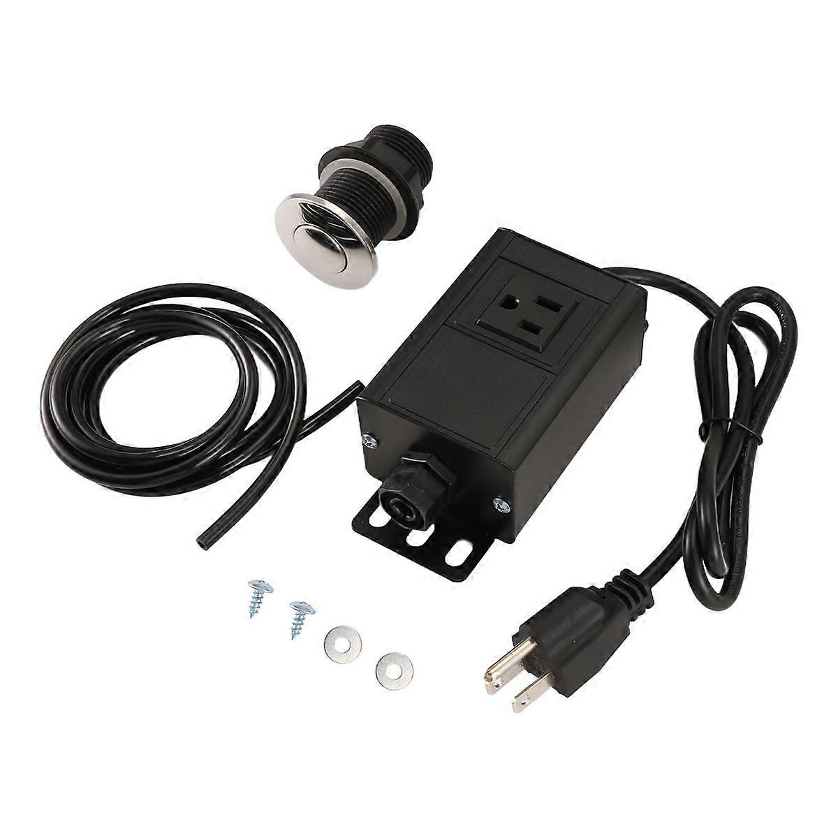 Strömbrytare för sophantering, knapp för sophantering, knapp för sophantering, strömbrytare för avfallskvarn, avfallskvarn på/av US-kontakt