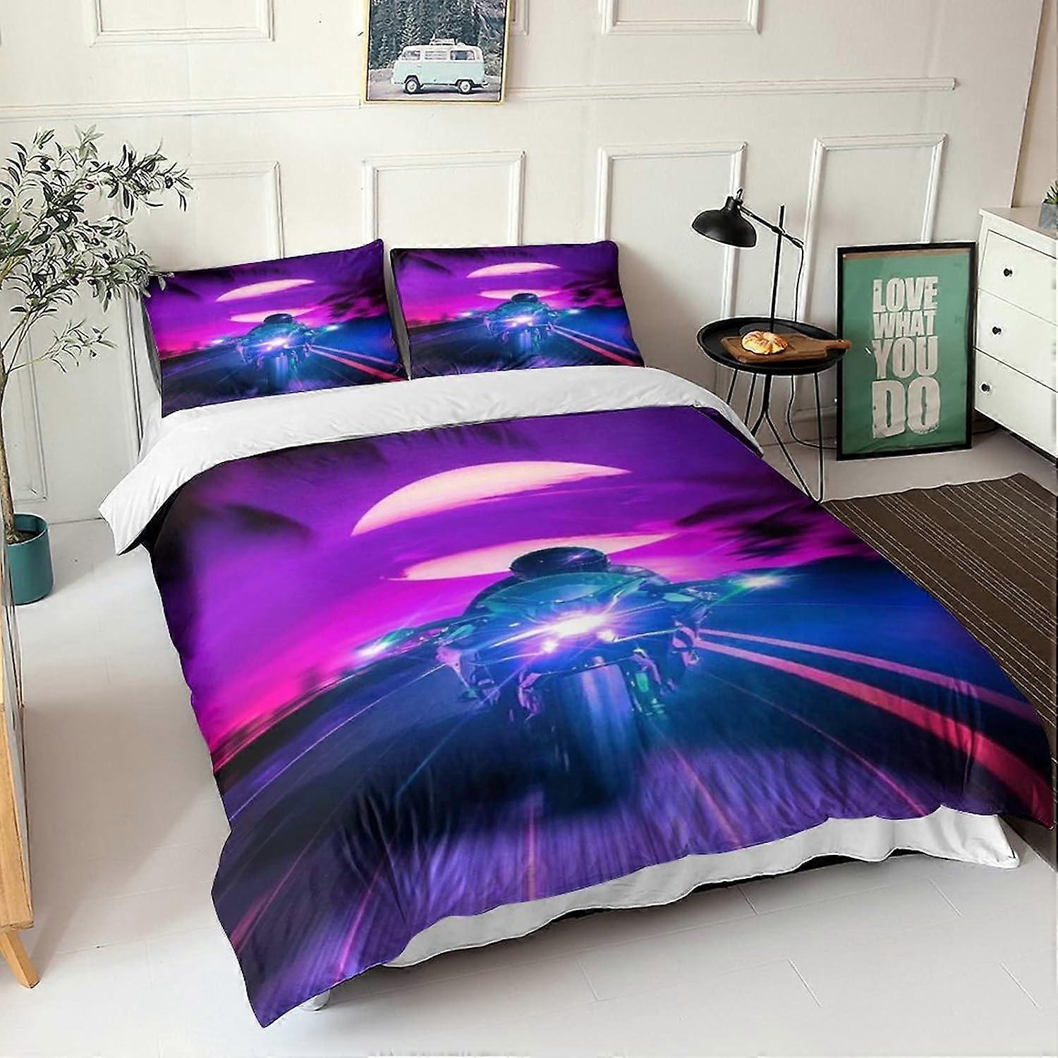 Motogp مجموعات غطاء لحاف موتوكروس D موتوسايكل الفراش مجموعات ستوكات الفراش مجموعة الملك 135 * 200 سم