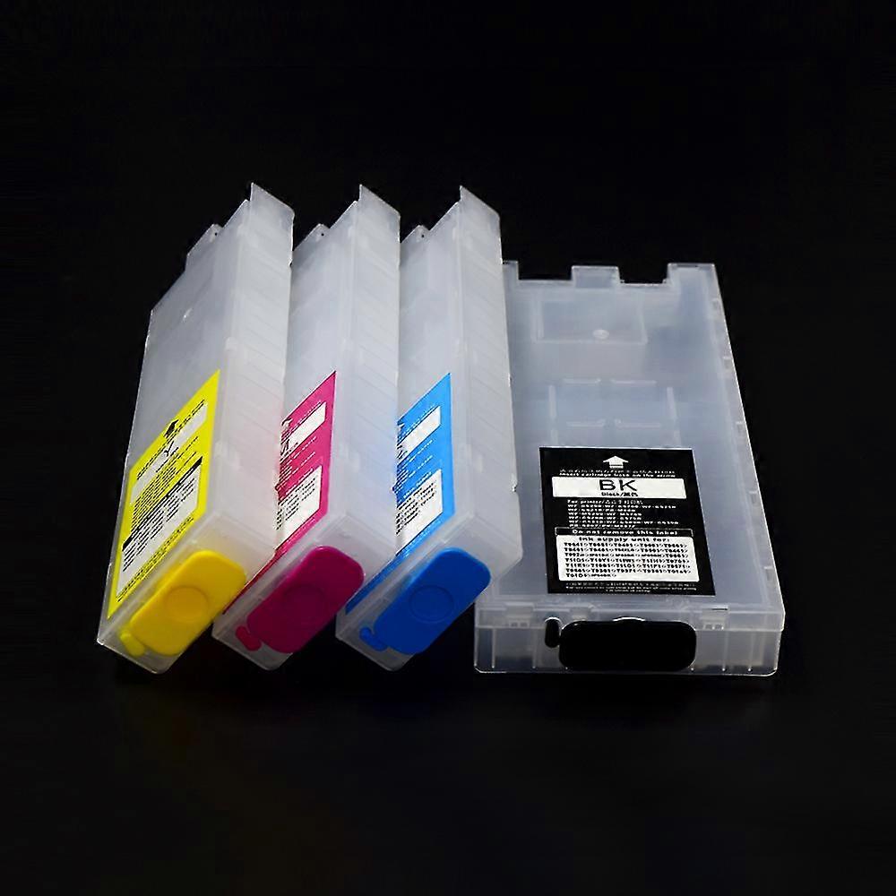 unique BK 600ml/PC C,M,Y 300 ML/pc Refillable Ink Cartridge Without Chip For EPSON WF-C5790 WF-C5710 WF-C5290 WF-C5210 Printers
