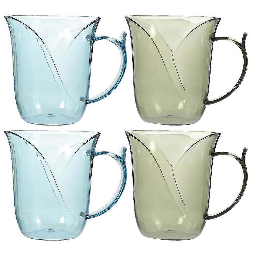 4pcs Bathroom Toothbrush Cup Reusable Toothbrush Cup Toothbrush Toothpaste Mugs