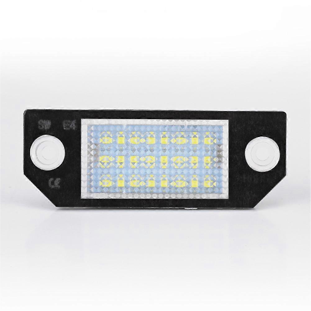 Car License Plate Lights 12V LED White Number Lamps Plate Light Tail Signal Lamp Assembly For Ford Focus 2 MK2 2003-2008 C-MAX