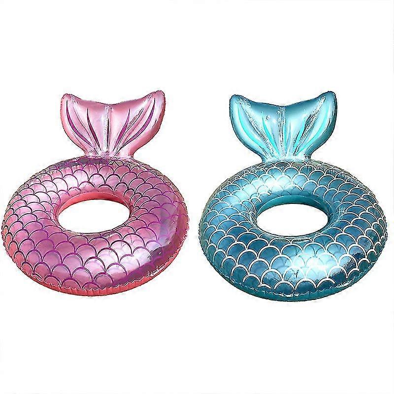 Mermaid Pool Float,inflatable Mermaid Swimming Ring Floating Bed Float Pool,mermaid Tail Tubes Glitters Water