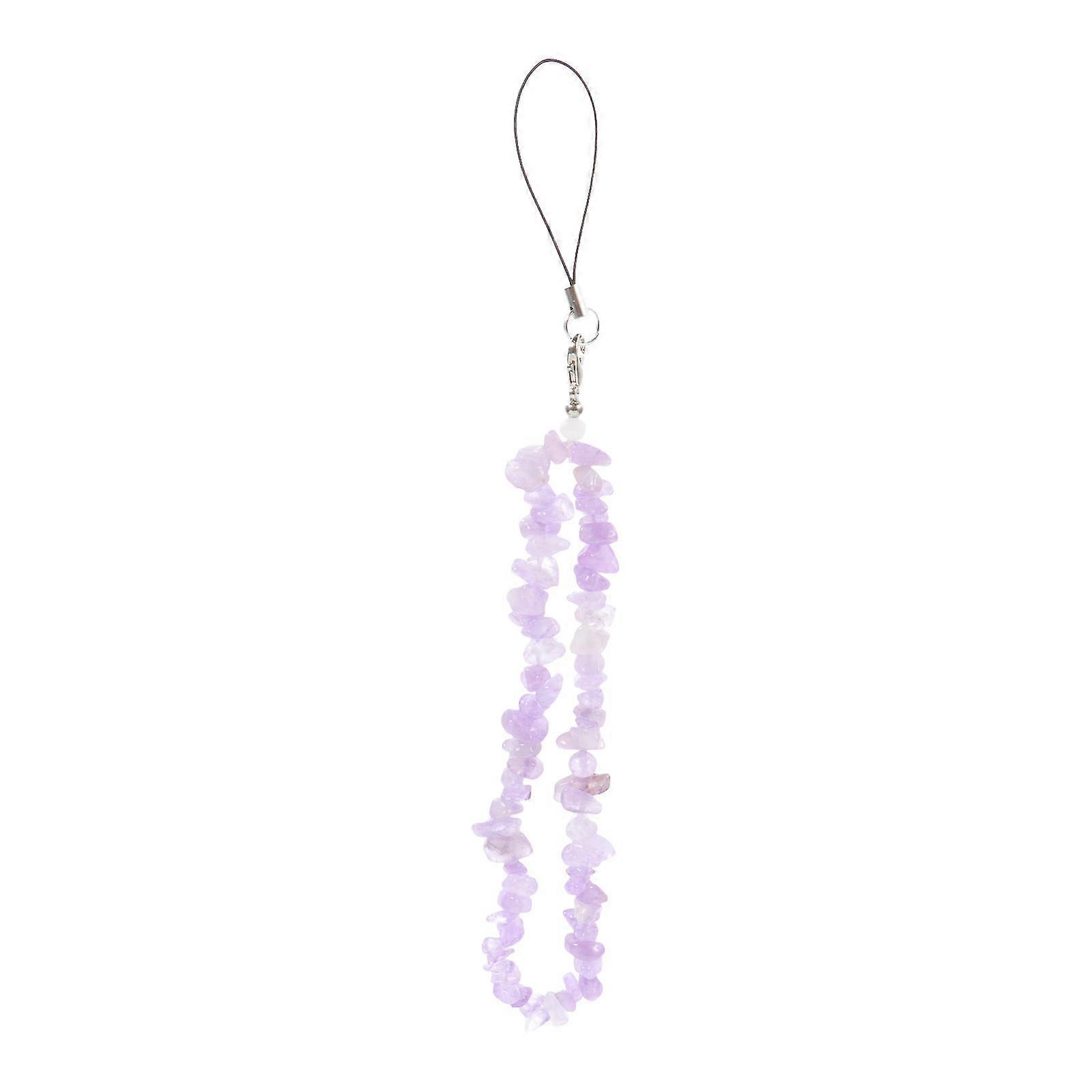 Crystal Beaded Mobile Phone Charm Anti-lost Wrist Phone Strap Beaded Phone Chain