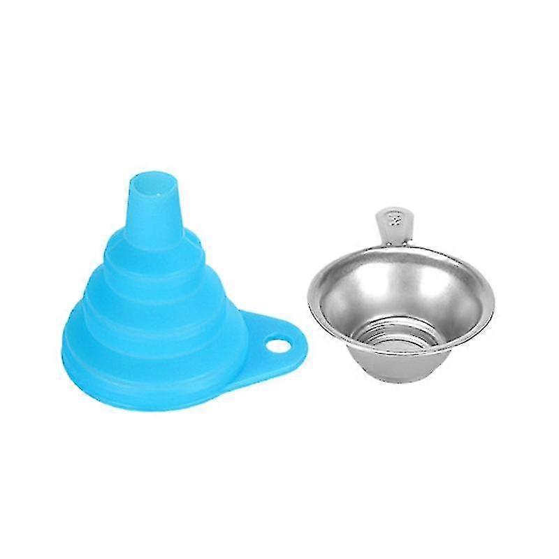 3d Printer Accessories Silicone Funnel Metal Strainer Compatible With Sla Blue