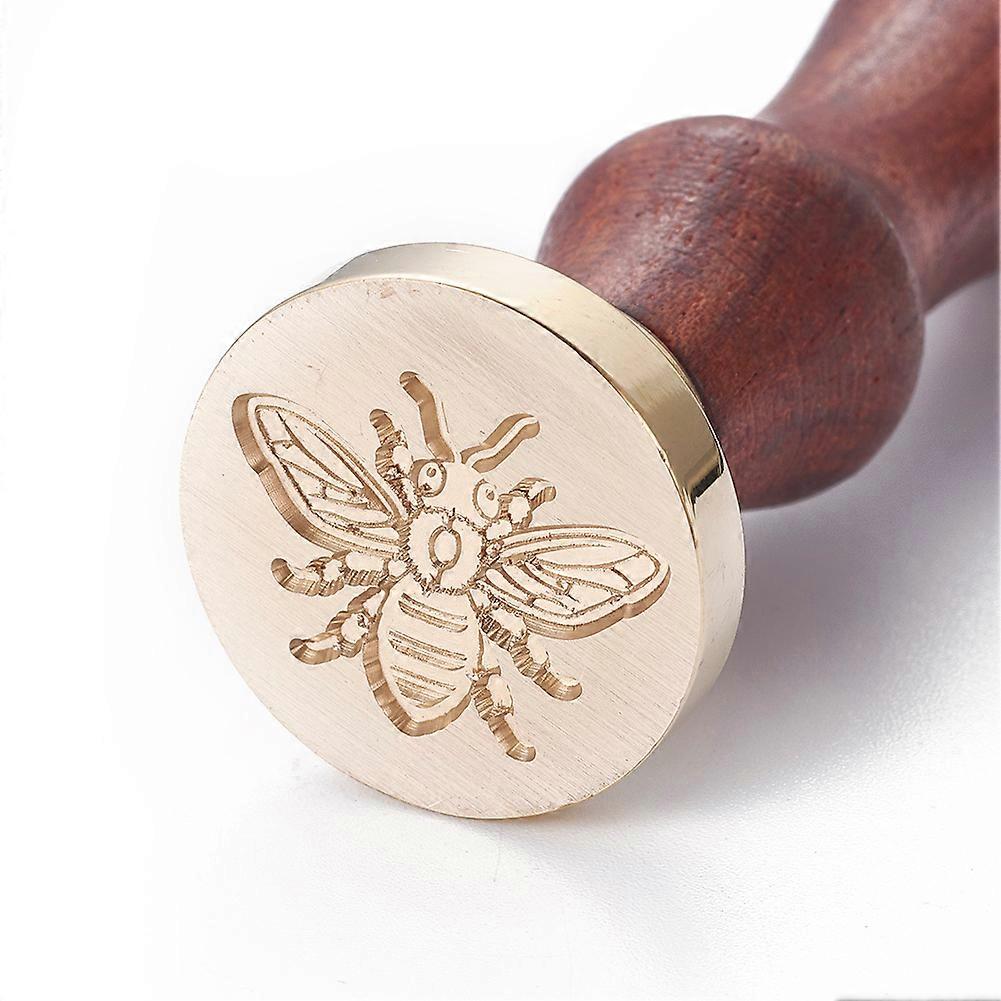 Bee Pattern Sealing Wax Stamps With Removable Vintage Retro Brass Head