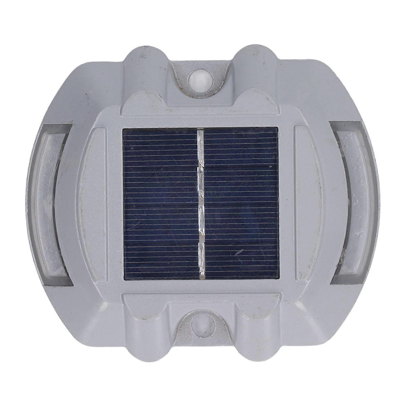 Solar Deck Light Vandtæt natlampe reflekterende blinkende advarsel til indendørs udendørs hvidt lys