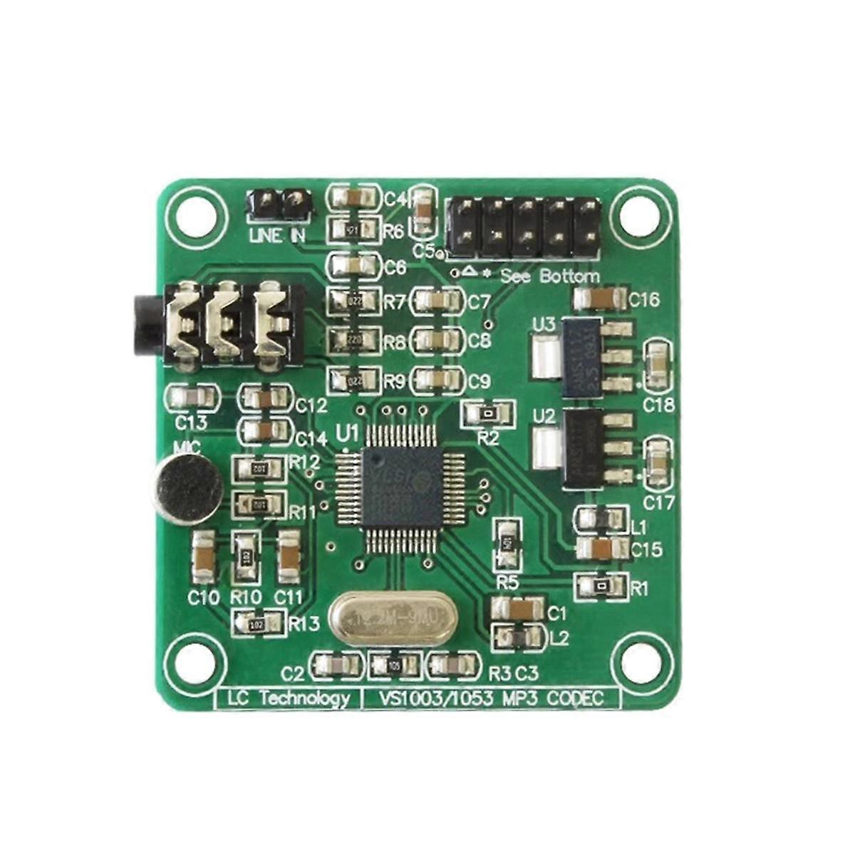VS1003 Modul MP3-Wiedergabe Audio-Dekodierung Integriertes Mikrofon Multifunktions-Komfortmodul