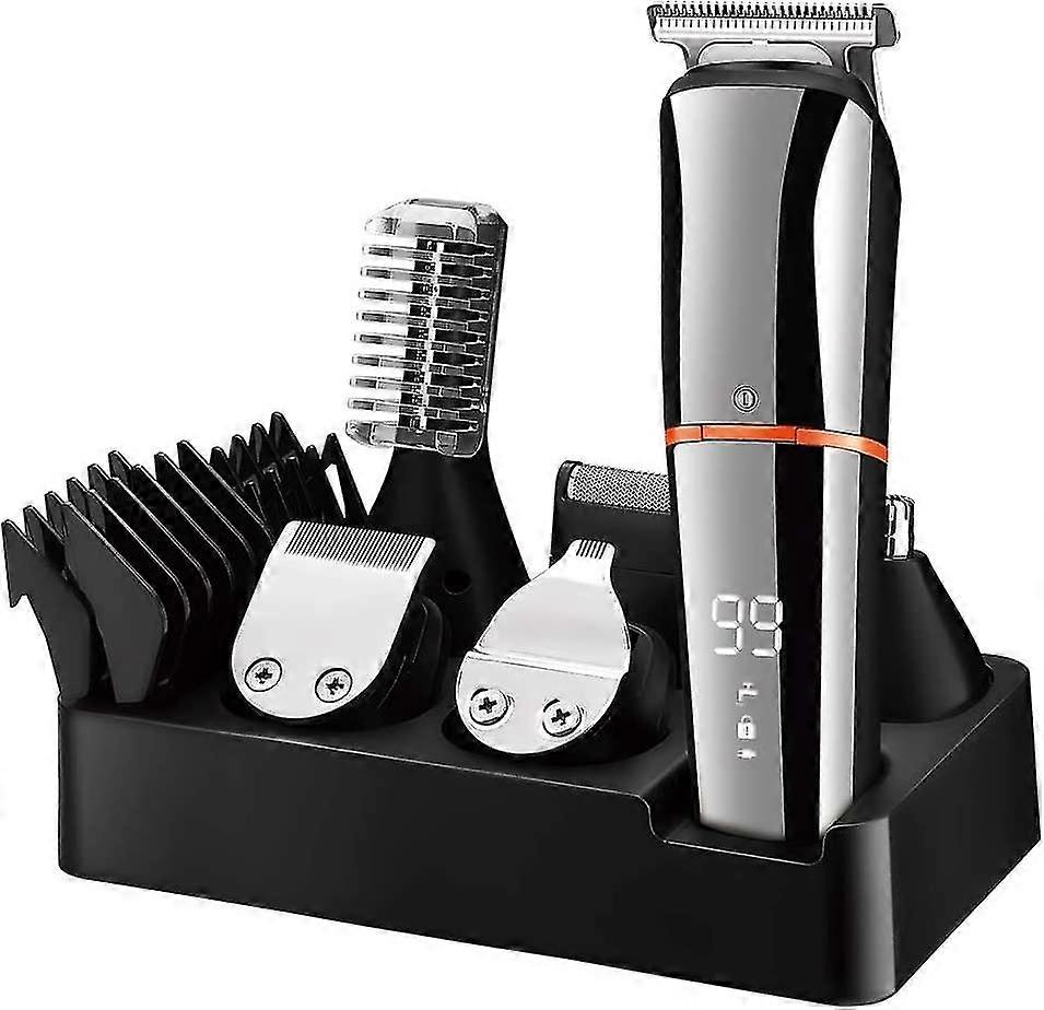 beard trimmer for men hair clippers body mustache nose hair groomer cordless precision trimmer 6 in 1 grooming kit waterproof usb rechargeable