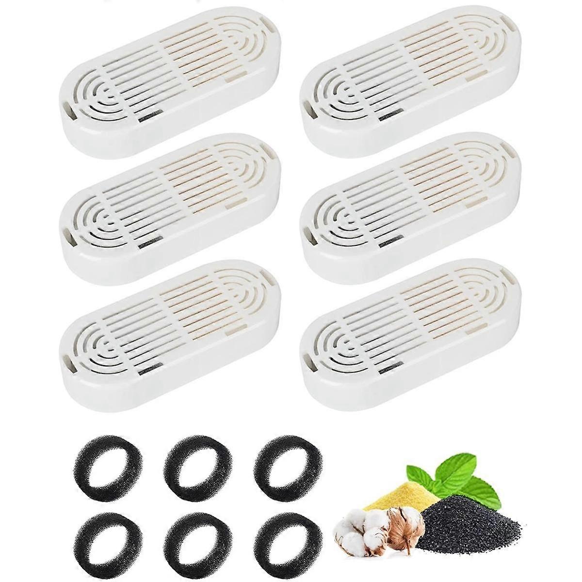 6PCS Cat Water Fountain Filters 3.2L/108oz & 4L/134oz Pet Water Fountain Drinking Fountain Replacem