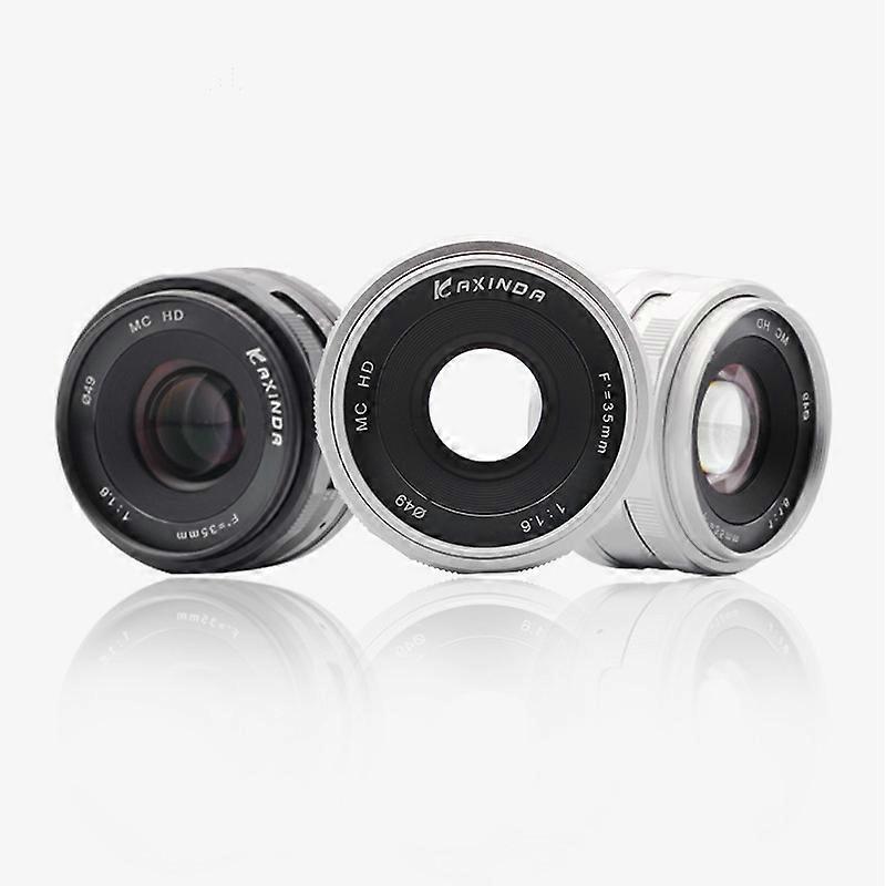 Kaxinda 35mm f / 1.6キヤノンソニー富士フイルムオリンパスパナソニックミラーレスカメラ用標準マニュアルプライムレンズ