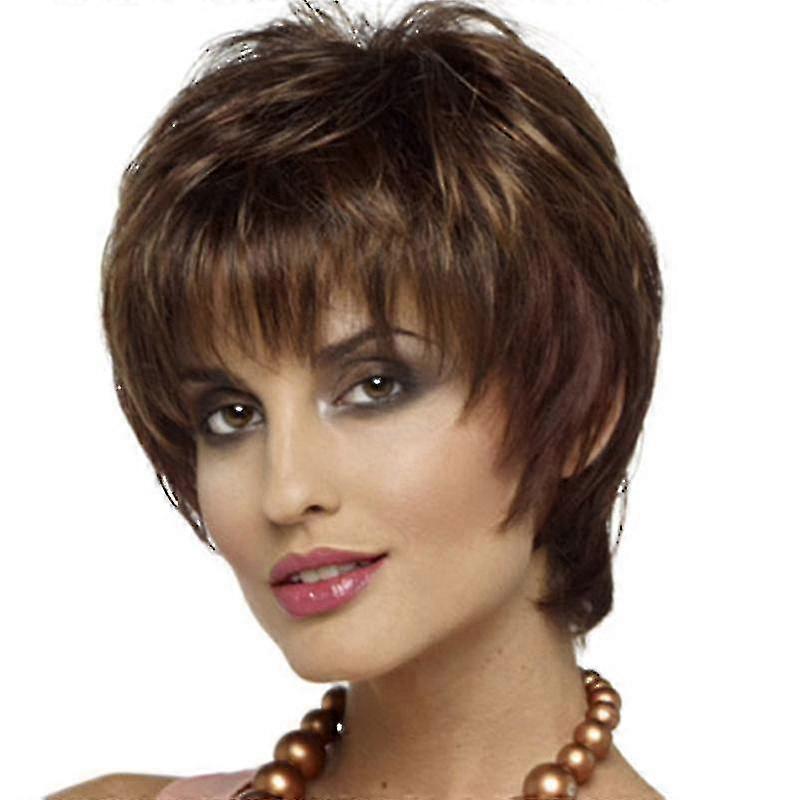 Women Short Y Wavy Pixie H Wig Synthetic Wigs