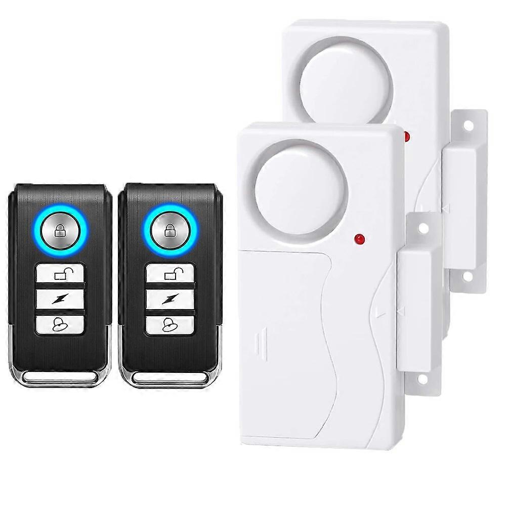 Wireless Door Alarm with Remote Vibration Warning Alarm System Anti Lost Windows Open Alarms Home Security Sensor