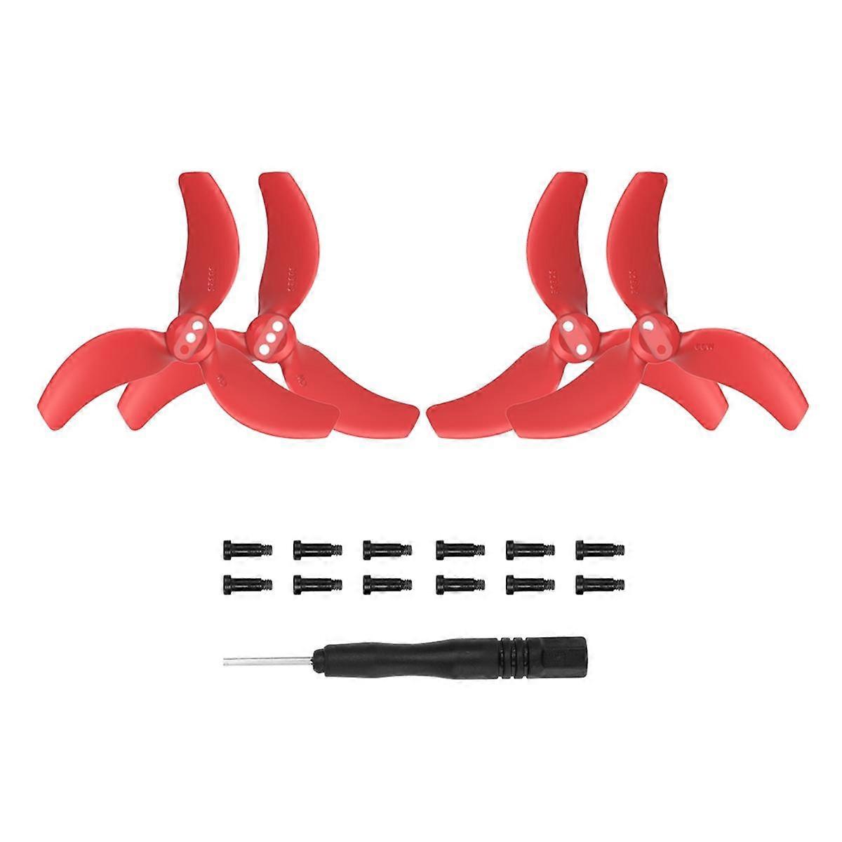 2 Pair of Propeller Blades for Avata 2 Propeller 3032S Blades Mini Drone Wing Accessories,Red
