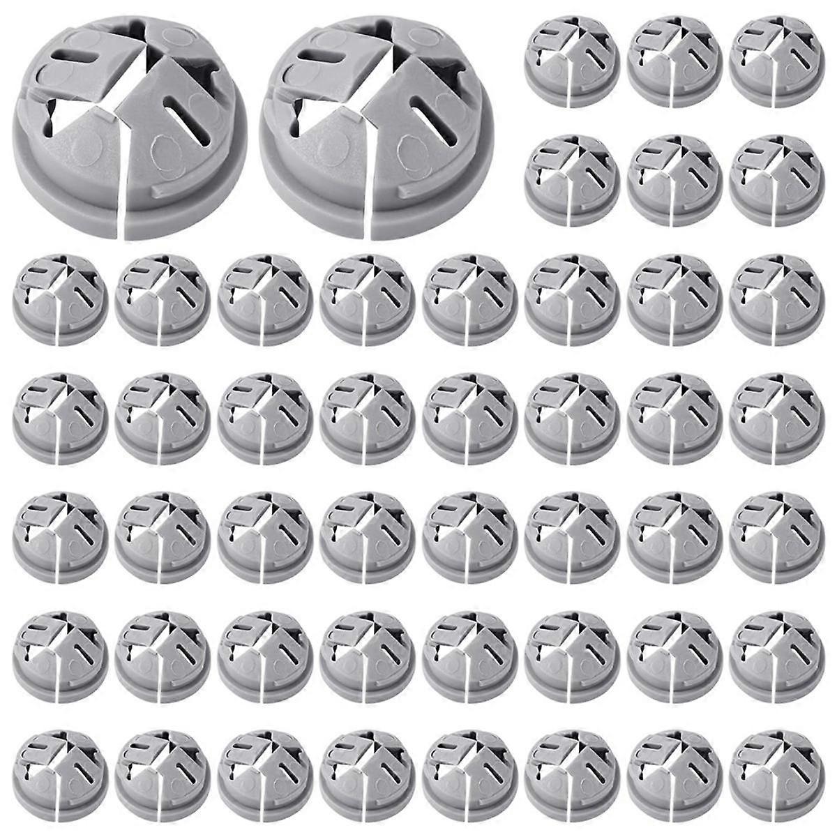 100Pcs Push-in Cable Connectors,Non-Metallic Push in Connector Plastic Electrical Box Wire Inserts