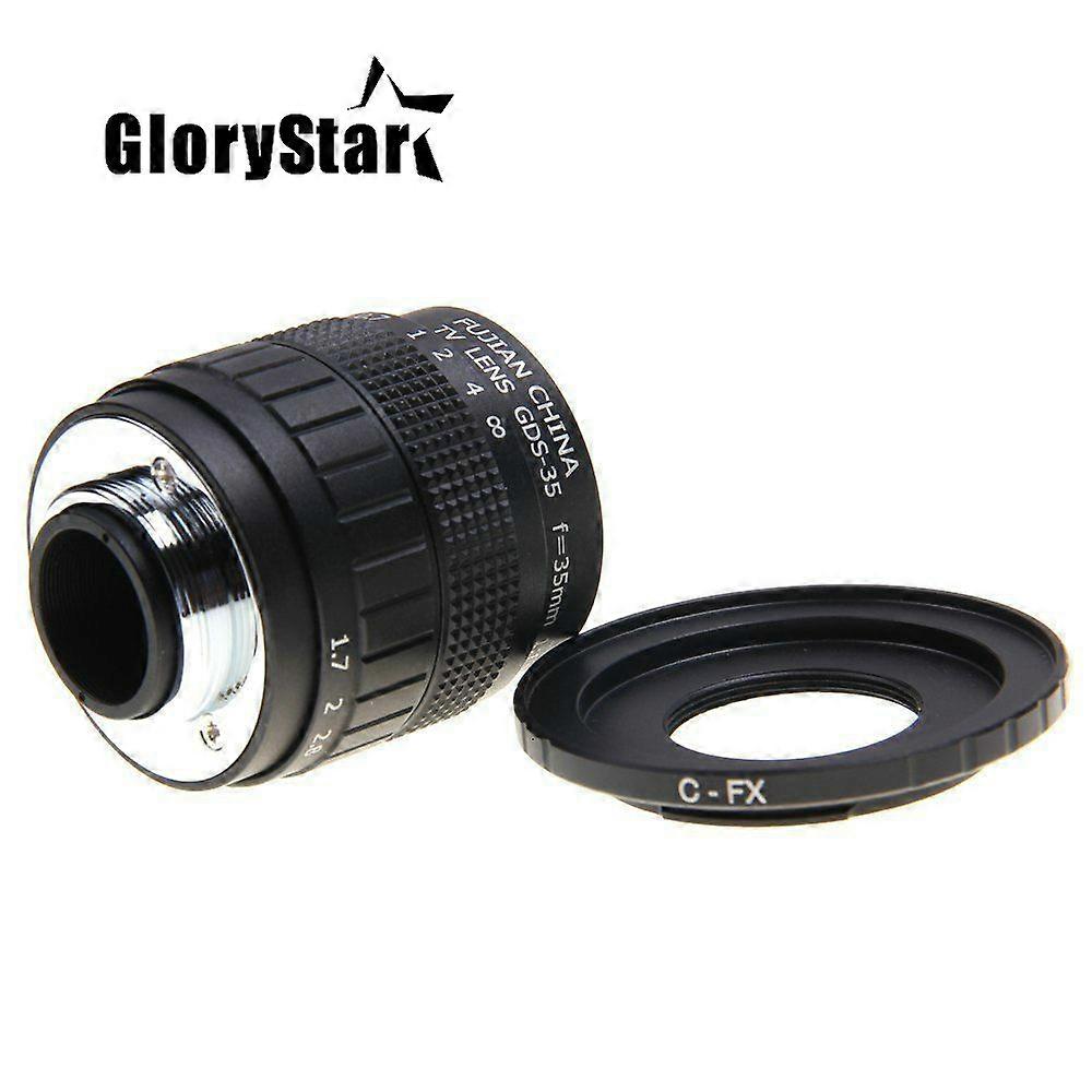 35mm F1.7 CCTV TV lens+C Mount to Fuji Fujifilm X-A2 X-A1 X-T1 X-T2 X-T10 X-E1 X-E2 X-1M X-Pro1 X-Pro2 X-MOUNT