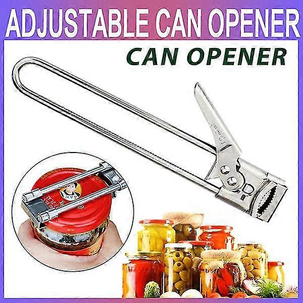 Stainless Steel Adjustable Can Opener Jam Multifunctional Bottle Opener