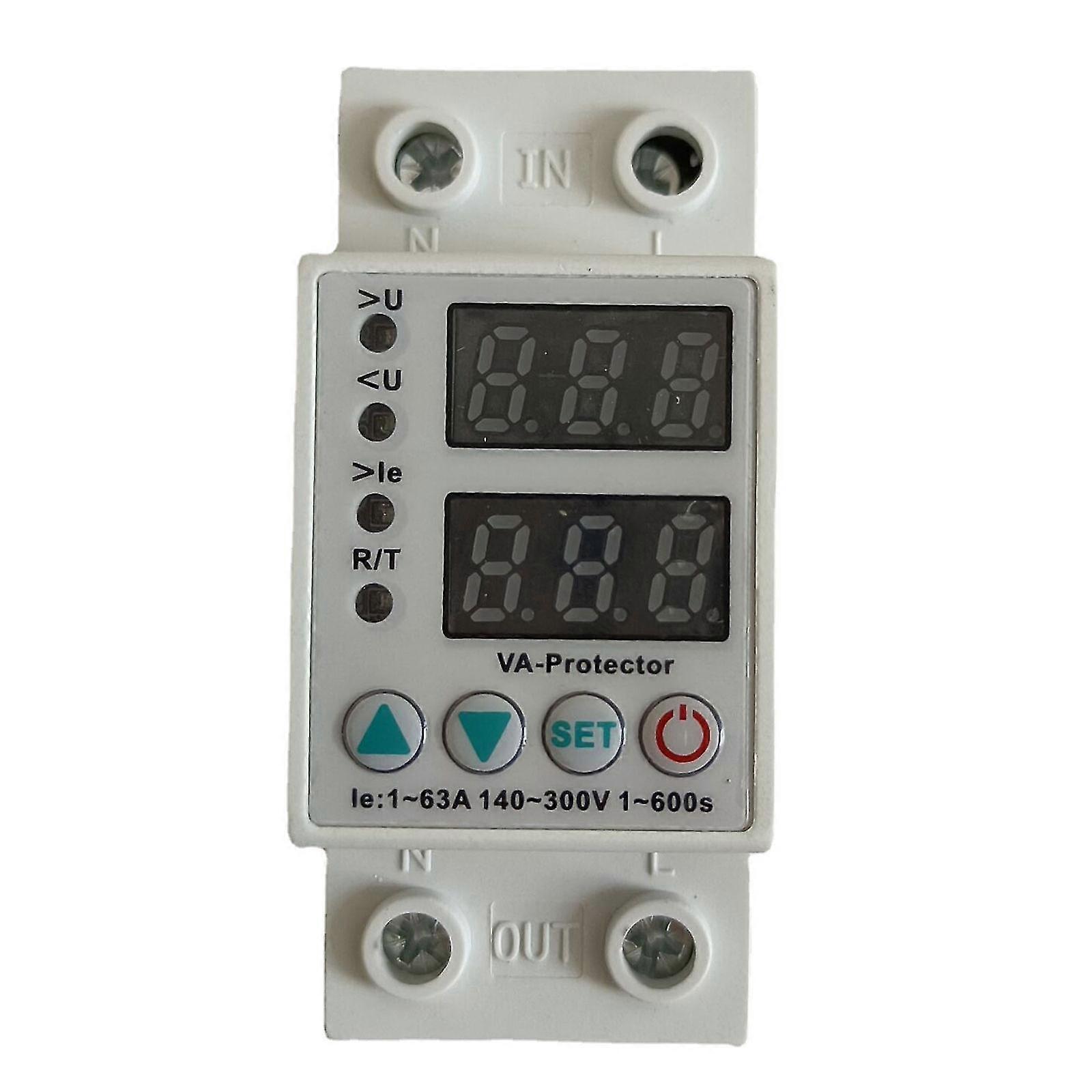 Voltage Current And Under Voltage Protective Device Protector Relay 63a 220v