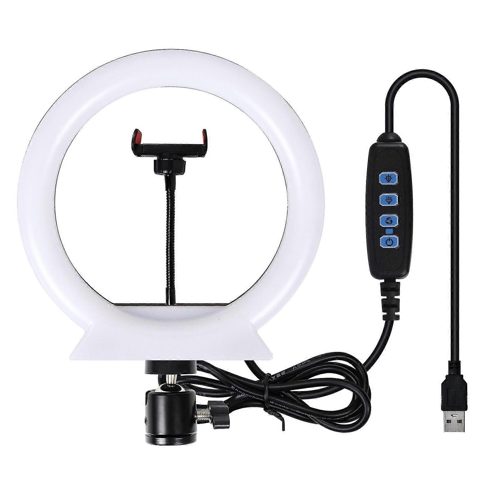 Selfie Ring Light Lamp Fill Light Ringlight with Holder for Live Streaming Studio Video LED Dimmable Photography-B