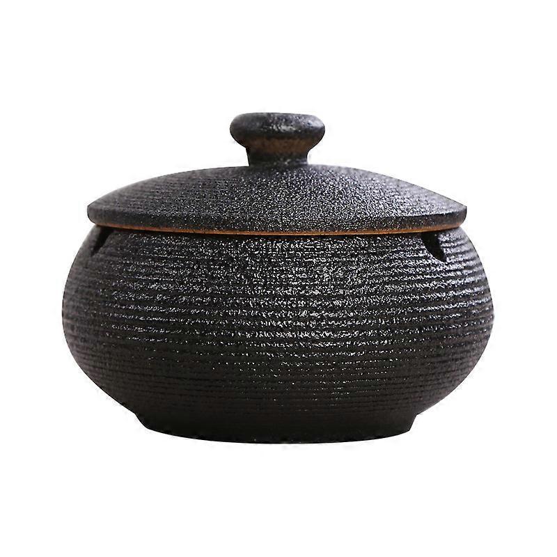 Ashtray With Lid Cigarette Ceramic Ashtray Windproof Ashtray