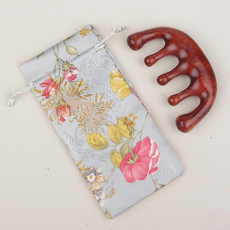 木製の櫛、木製の理髪の櫛、多目的頭皮グアシャの櫛、マッサージの櫛、白檀の広い歯の木製の櫛