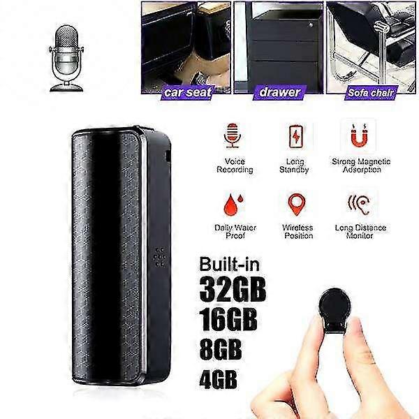 Magnetic Noise Reduction Mini Voice Recorder Hidden Audio Digital Voice Recorder