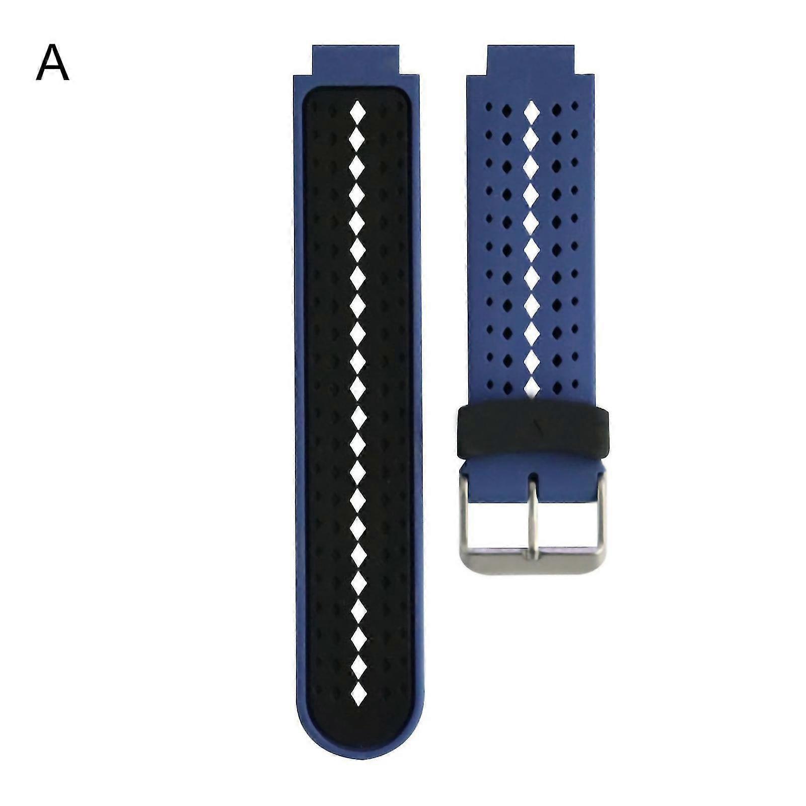 Watch Band Soft Quick Release Two-color Silicone Smart Watch Strap for Garmin Forerunner/235/220/230/620/630/735xt