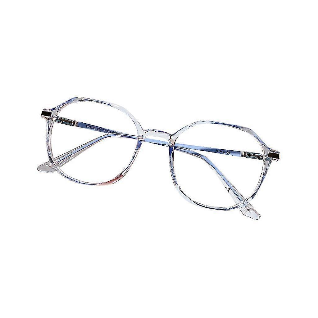 Irregular Round Frame Glasses Frame Translucent Optical Frame Anti-blue Light