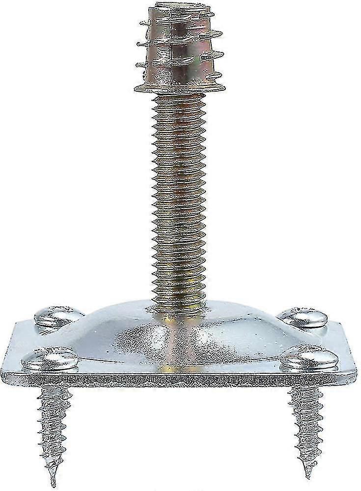 Set Of 4 Fixing Plates For Furniture Legs In Hardware For Fixing 49 X 49 X 2 Mm