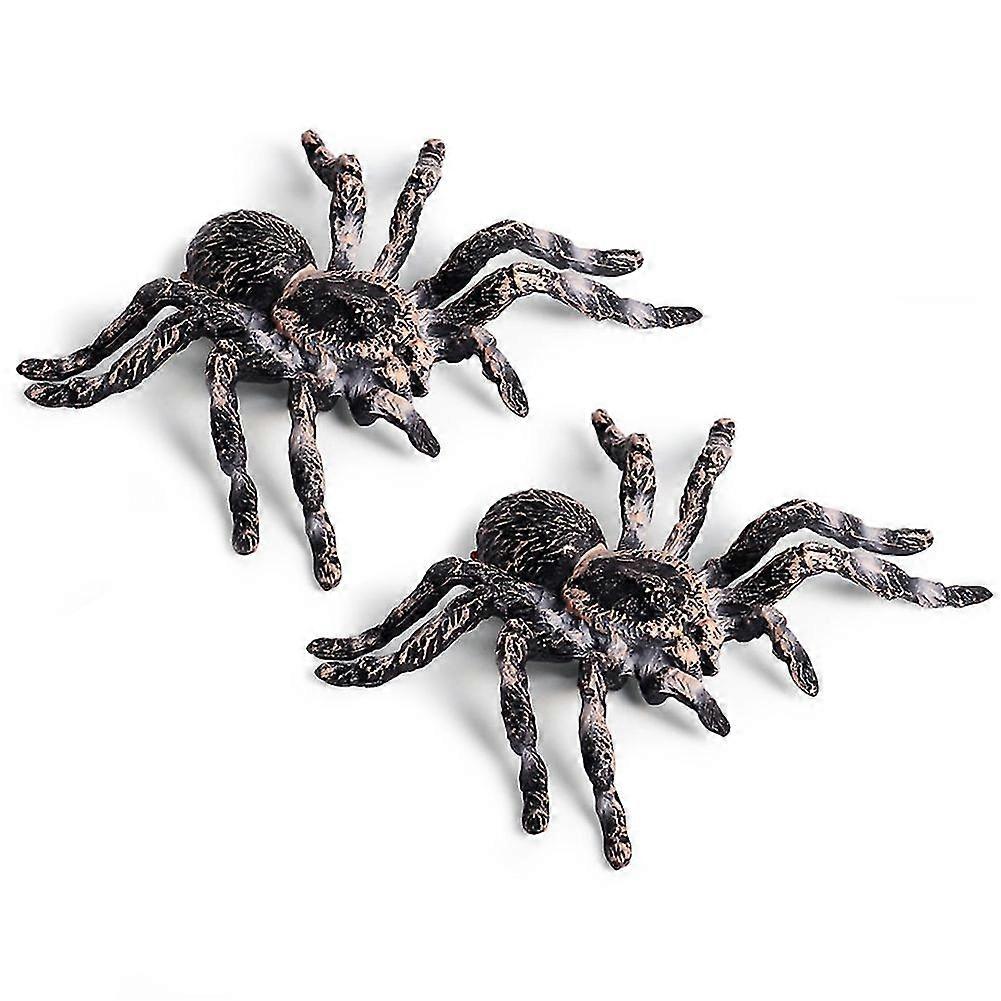 2pcs 9.5cm Realistic Spider Insect Model Toy Scary Prop