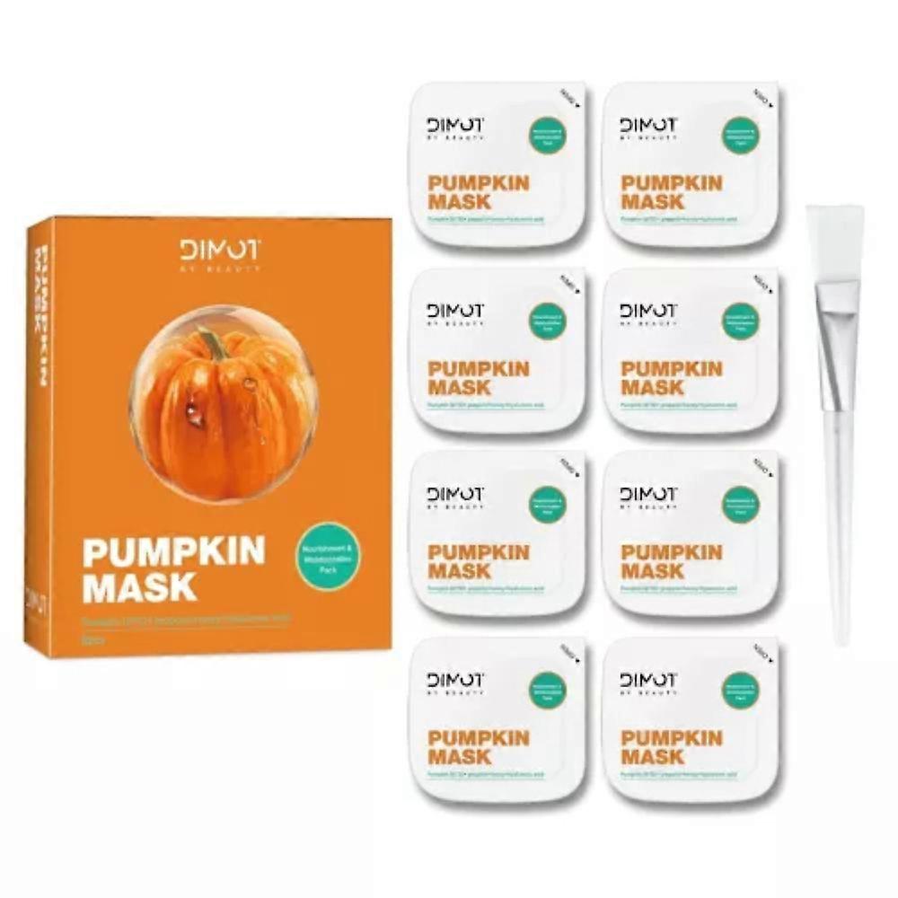 8 SheetsPumpkin Moisturizing Mask,Deep Hydration Mask,Firming Skin
