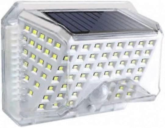 Ip65 Led Solar Powered Wall Light With Motion Sensor - Cool White 6000k(143x53x101mm)