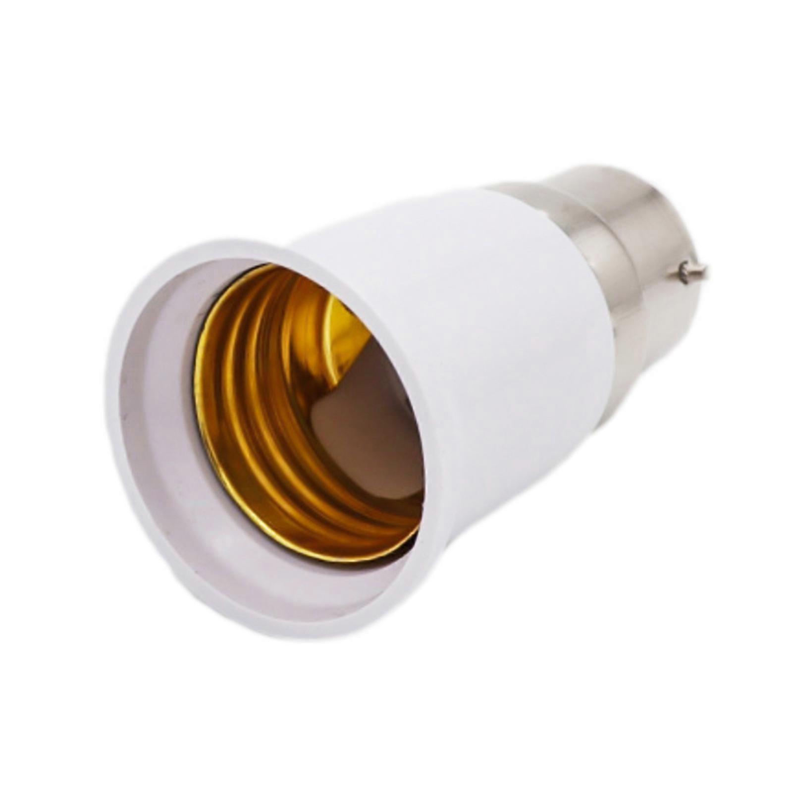 Lamp Holder B22 to E27 LED Light Bulb Adapter Anti-burning Anti-aging Converter