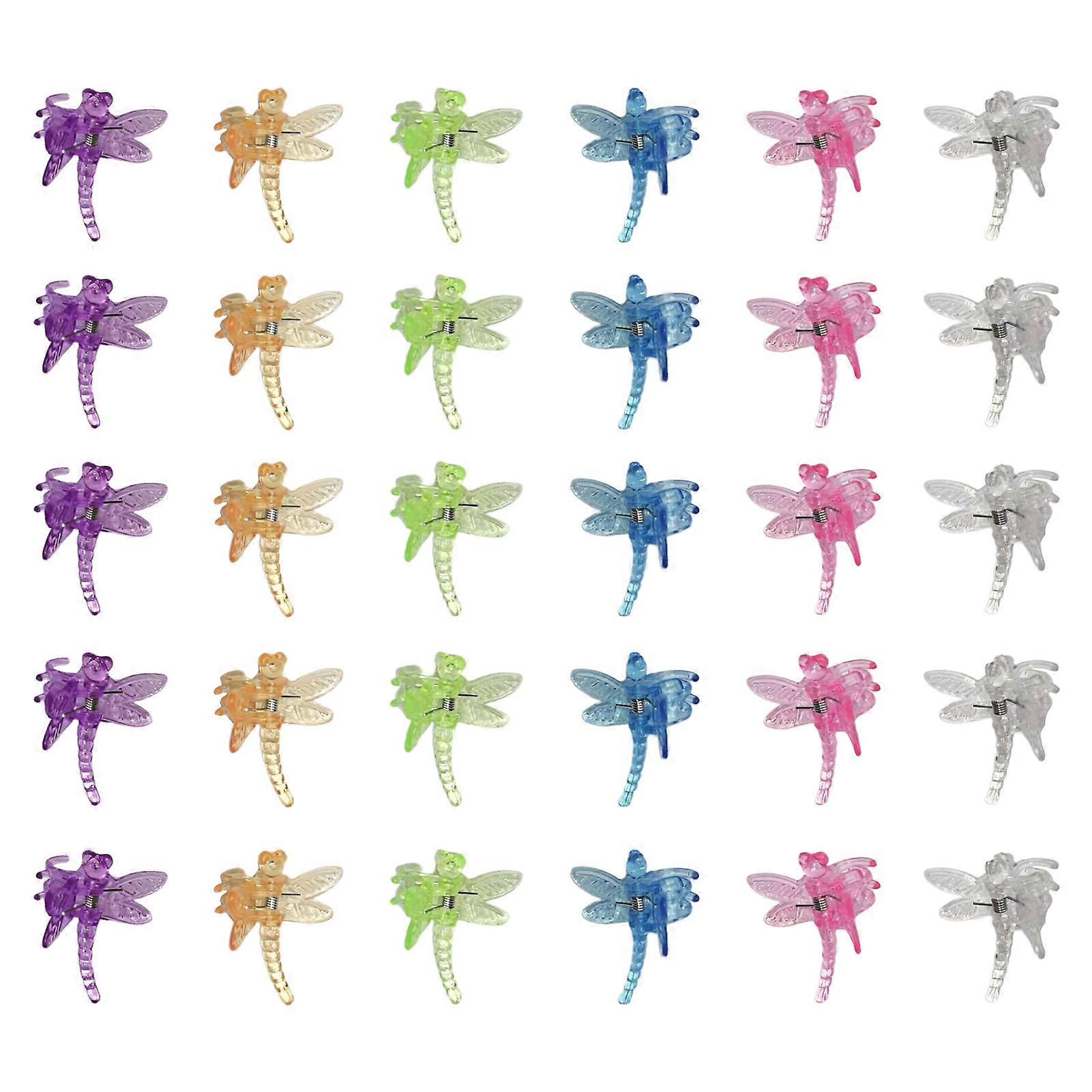 30Pcs Plant Organize Clip Multifunctional Simple Operation Plastic Dragonfly Orchid Stems Support Fixer Organizer for Garden KAESI