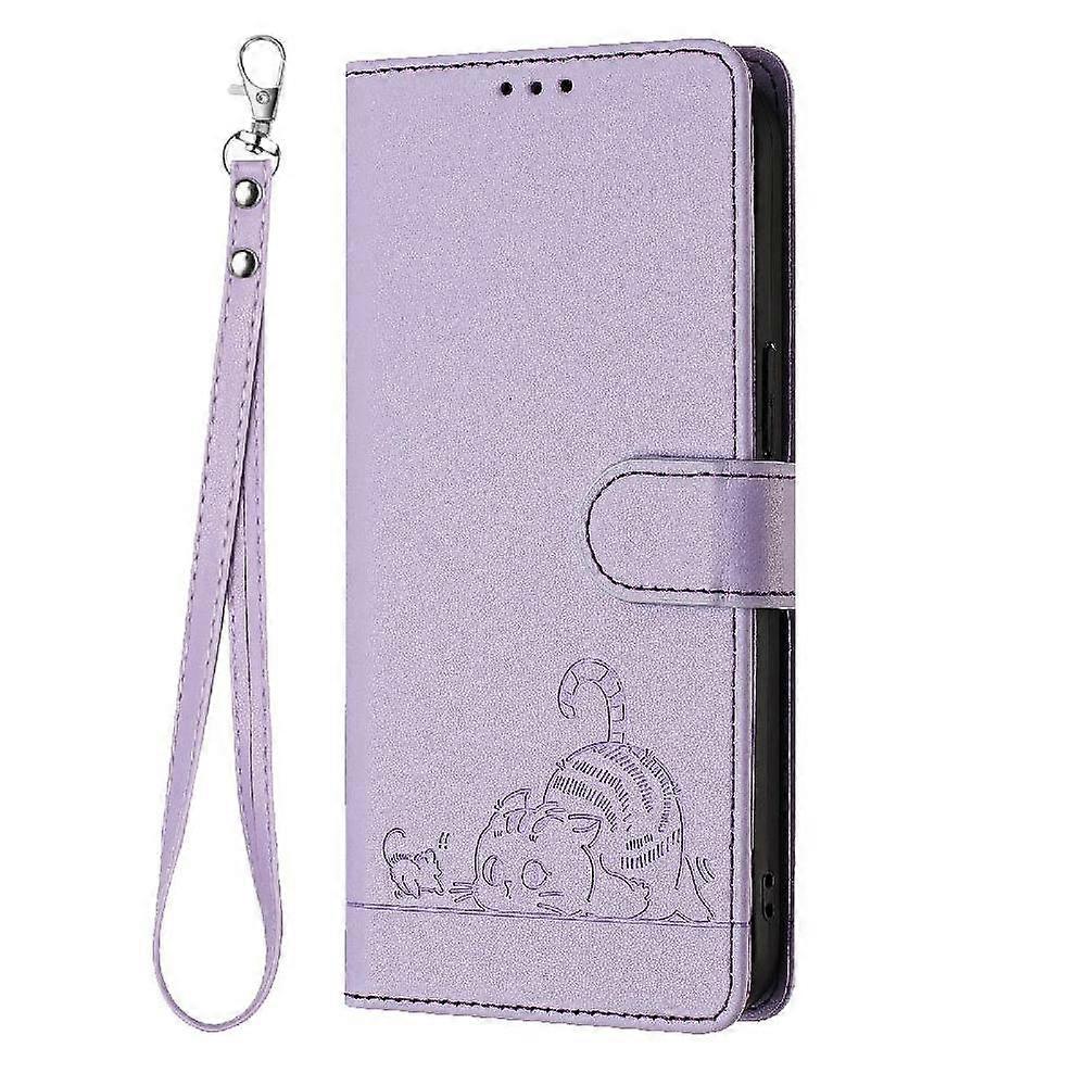 Case For Xiaomi POCO C65 Cat RFID Wallet Flip Cover Card Slot Holder Kickstand