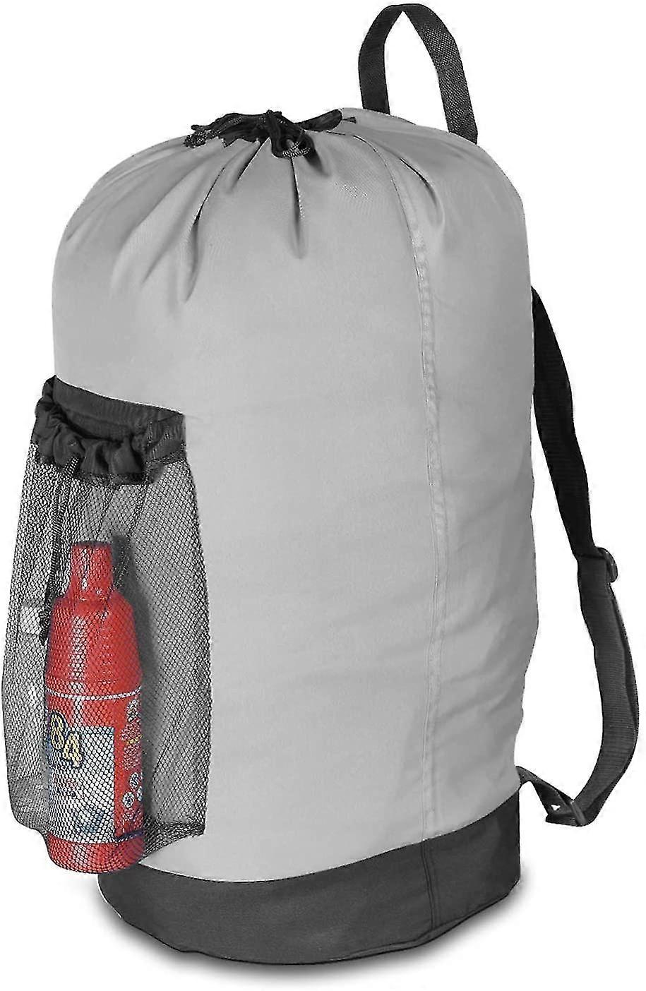 Laundry Backpack With Shoulder Straps And Mesh Pocket