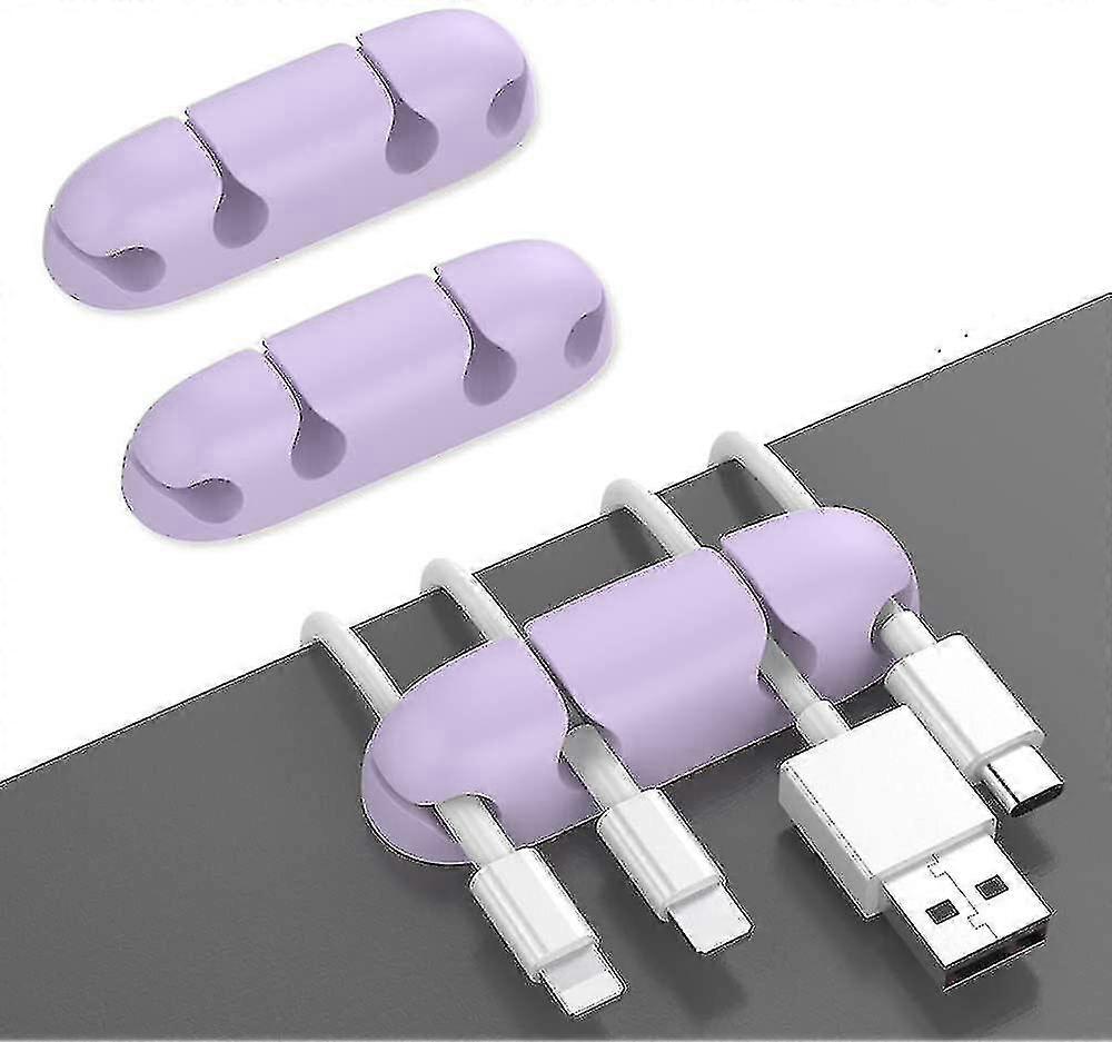 3 Pack Cord Holders For Desk, Strong Adhesive Cord Keeper Cable Clips Organnizer For Organizing Usb Cable/power Cord/wire Home Office And Car