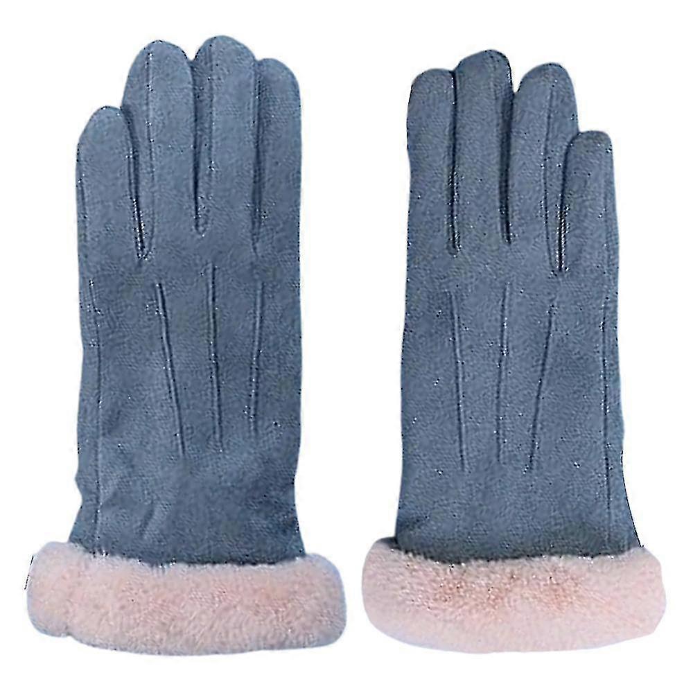 כפפות חורף לנשים מזג אוויר קר מסך מגע כפפות טקסט עמיד בפני רוח
