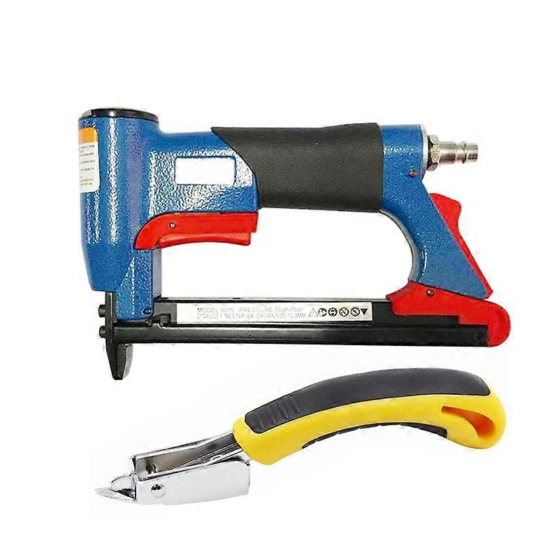 2 Pneumatic Air Fine Stapler Tool For Furniture Nailer Tool, 15cm & 1 Pcs 14.5x20x4.3cm