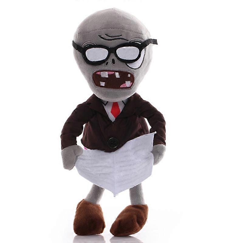 Newspaper Reading Zombie Plush Toy